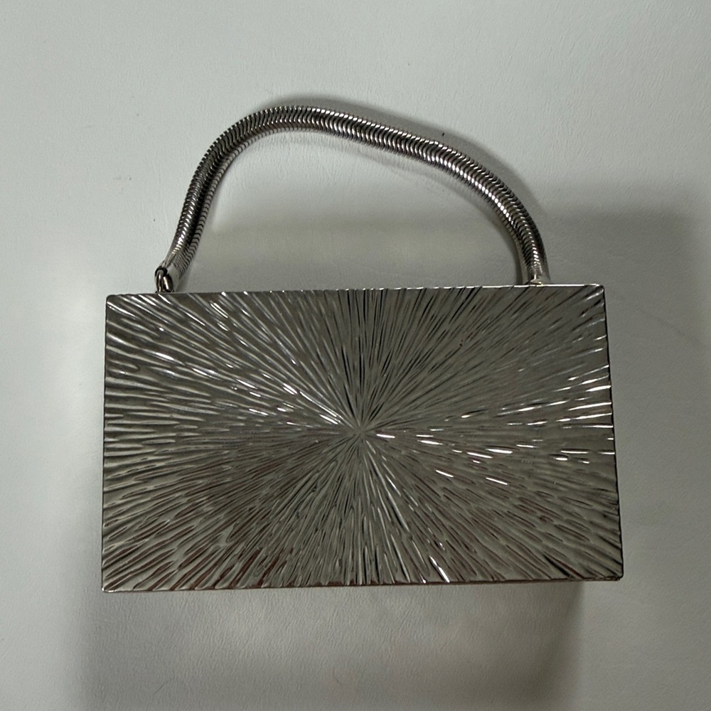 Vintage Double Sided Evan’s Metal Cosmetic Compact Clutch - excellent condition - Picture 3 of 8